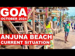 Goa | Anjuna Beach - October 2024 | Situation Update,Anjuna Market,Shopping, Flea Market | Goa Vlog