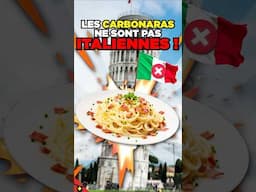 Les CARBONARAS ne sont PAS italiennes