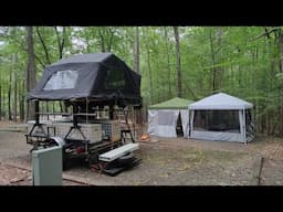 CAMPING SETUP IN FALLS LAKE RECREATION AREA NC FREESPIRIT RTT