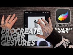 HOW to use ProCreate for TATTOO ARTISTS - Finger Gestures tutorial.