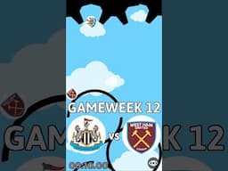 Newcastle Utd vs West Ham Utd-MARBLE RACE PREMIER LEAGUE #shorts #premierleague #newcastle #westham