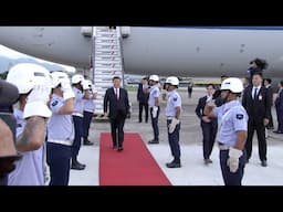 Xi Jinping warmly welcomed by senior officials on arrival in Brazil