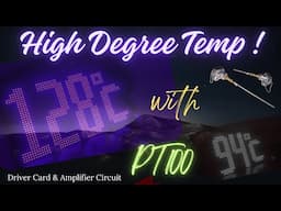 How to make high degree temperature indicator using RTD and P10 LED Board | RTD Temperature Display