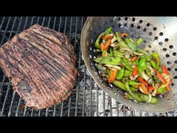 Charcoal-Grilled Steak Fajitas With Chipotle Salsa