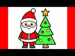 HOW TO DRAW SANTA CLAUS EASY STEP BY STEP