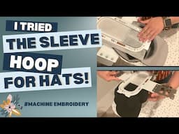 EMBROIDER THE BACK OF HATS WITH THE MAGNETIC HOOP! YOU CAN USE THE SLEEVE HOOP FOR HAT EMBROIDERY