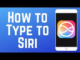 How to Activate Type to Siri in iOS 18 2024