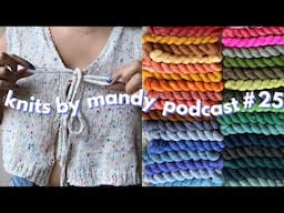 my finished vacation vest and stella quilt plans | knits by mandy podcast #25