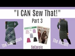 Snazzy Skirt! -  Copying The Look 'I CAN Sew That' Part 3 - New Look 6843 Skirt & Kwik Sew 4069