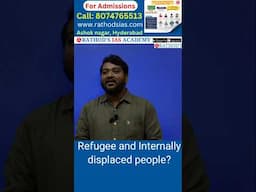 Difference between  Refugee and Internally displaced people?