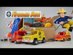 Box FULL of Fireman Sam Fire engines Helicopters Fire Trucks BOATS LEARN With US