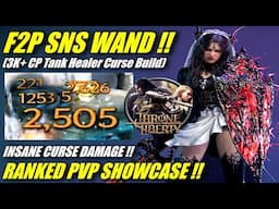 F2P SNS WAND BUILD !! INSANE Curse DMG, Tanky & Huge Heals - Ranked PVP Showcase Throne and Liberty