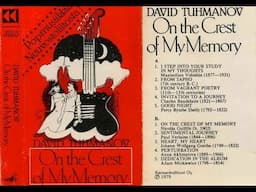 David Tuhmanov – On The Crest Of My Memory 1979 (vinyl record)