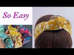 DIY KNOT HEADBAND | Easy Fashion | Knotted Headband | Tiara com nó | नॉटेड हेडबैंड | Diadema anudada