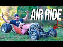 Supercharged 4 Cylinder Wheel Barrow gets Air Bag Suspension!