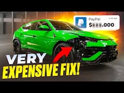 YOU WOULDN'T BELIEVE HOW MUCH IT WAS TO FIX THIS URUS + AMG WRAPPED