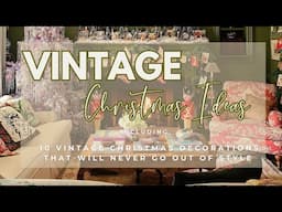 Vintage Christmas |  Holiday Decorating Ideas #vintagechristmas  #christmasdecoratingideas