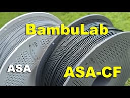 BambuLab ASA-CF filament test - Is it better than regular ASA?