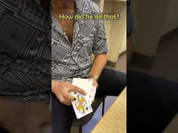 How did he do that?  #magic #magician #cards