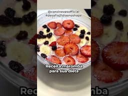 Creme protéico de banana e morango #desafio21diasnoshape #shapeflix #carolneves