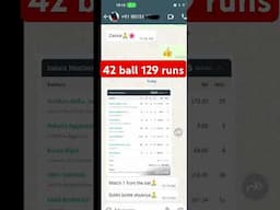 42 balls 129 runs 16 six with BDR bat, review from Punjab #tennisbat #hardtennisbat #bdrtennisbat