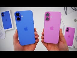 iPhone 16 & 16 Plus Unboxing & First Impressions! (Pink & Ultramarine)