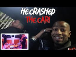 HE CRASHED HIS CAR AFTER THE STUDIO SESSION...