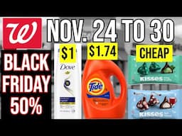 Walgreens BLACK FRIDAY DEALS + CHEAP TIDE! NOV. 24 to 30!