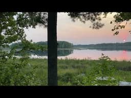 Magnificent sunset over the lake in Aitkin, Minnesota - 9/11/24