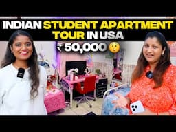 Indian Student Life in the USA 🇺🇸 | Apartment Tour, Living Costs, Jobs & Visa Issues | Albeli Ritu