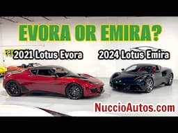 You choose: Lotus Evora or Lotus Emira? Get a close look - Nuccio Auto Group - Lotus Fans!