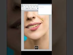 How to remove yellowness of teeth #new #photoshopcourse #skphotos #tutorial #passportphoto #tricks