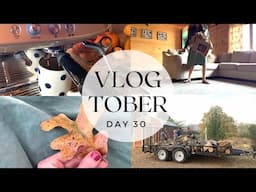 Vlogtober 2024 | Picking up Firewood and a Special Visit | Chill Day in the Life of a Mom of Four