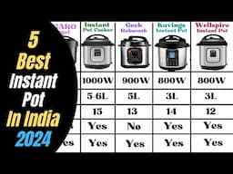 5 Best EInstant Pot In India 2024 | AGARO vs Geek vs Kuvings vs Wellspire Electric Pressure Cooker