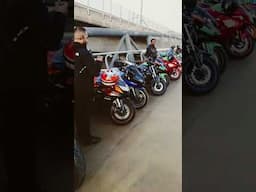 Boston Motorcycle Gathering on bridge #2 #riding #motorcycle #boston #life #ninja