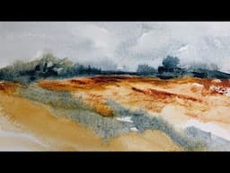 Watercolors - Painting Abstract Landscapes