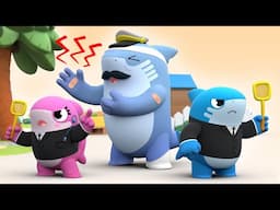 Oh no! Grandpa Shark is hurt! - Songs For kids  | Good behaviours