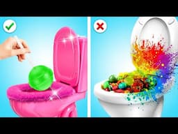 Toilet Gadget Hacks Gone Wild! From Horror to Jungle Madness! by Crafty Panda Bubbly