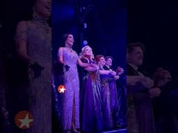 Williams, Hilty, Simard & Sieber at DEATH BECOMES HER’s Broadway opening night curtain call!