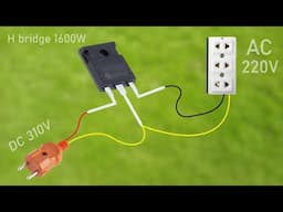 How to make Simple Inverter 220V , Half Bridge , IGBT , powerful output