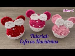 🥰Hermosas Esferas Navideñas Tejidas a Crochet🎄Fácil y Rápido Esferas a Crochet🎄