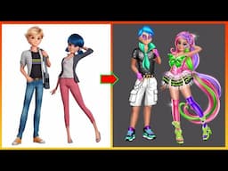 Miraculous Ladybug & Catnoir GLOW UP My Little Pony - Transformation #mlp