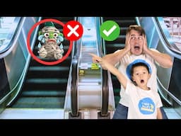 Baby Mummy Learns Shopping Mall Rules and to Buckle his Seatbelt Safety Rules Story