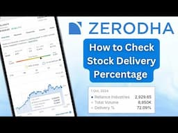 how to check stock delivery percentage ll stock delivery percentage kaise check kare