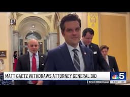 Matt Gaetz WITHDRAWS nomination for Attorney General amid sexual misconduct allegations