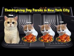 Cat memes family road trip to the Thanksgiving Day Parade in New York City