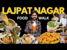 Lajpat Nagar Famous Street Food| Ram Laddu, Chole Kulche, Momos etc| Delhi Street Food walk