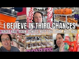 FREE TARGET HAUL | KETO FOOD HAUL | KETO TAKE AWAY | NON KETO DONUTS | STARTED CHRISTMAS SHOPPING