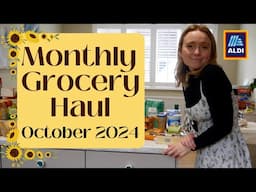 October 2024 monthly grocery haul! Frugal & homeschooling family of 5. Budget Friendly 💷🤑