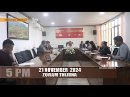 DD News Mizoram - Zoram Thlirna | 21 November 2024 | 5 PM